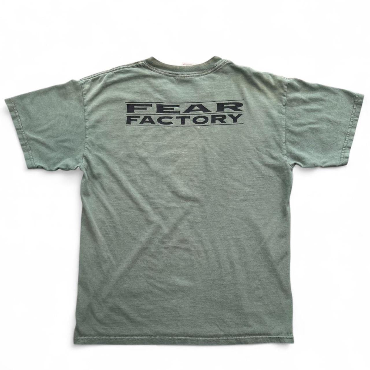 2000s Green Fear Factory Numetal Band Tee