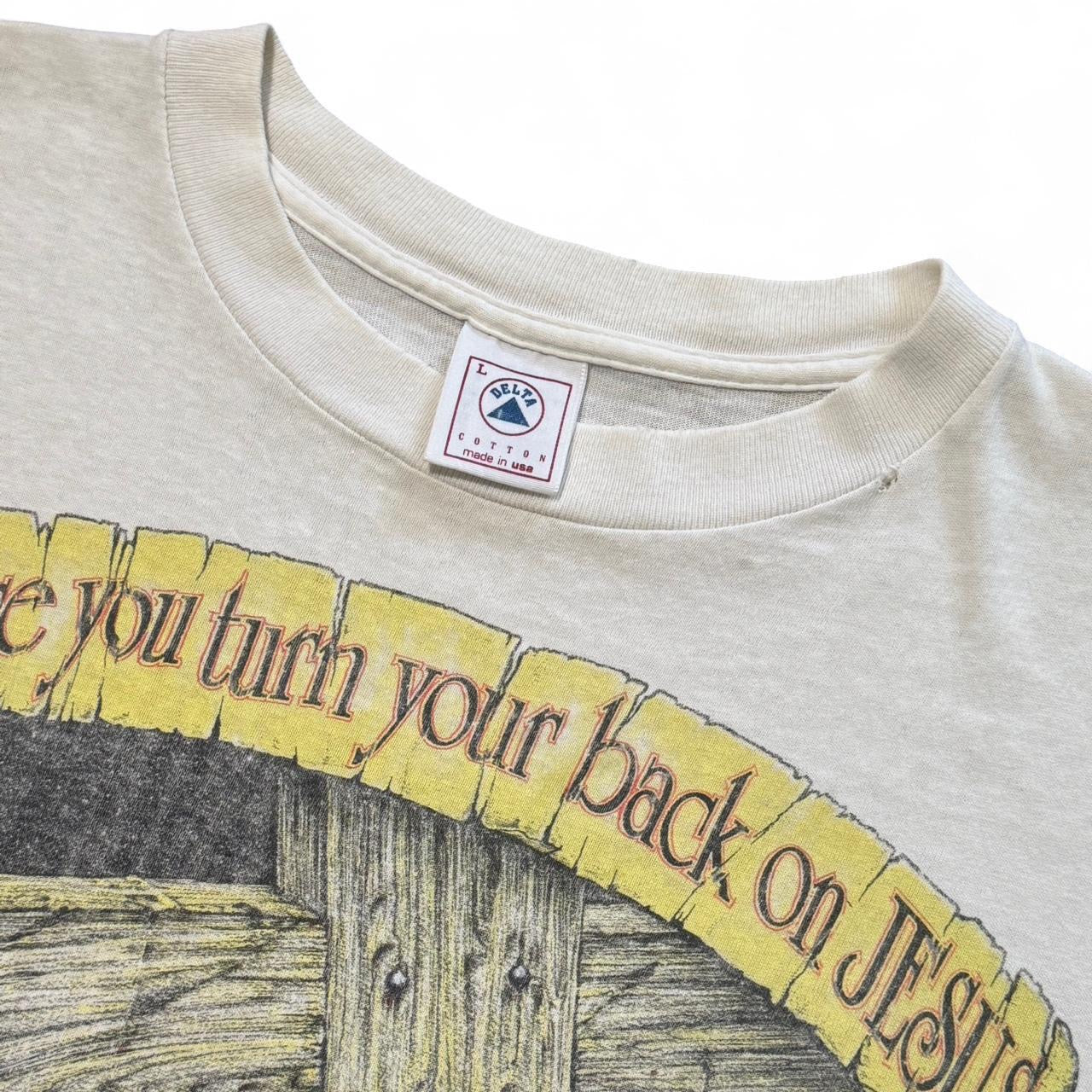 1993 Distressed Living Epistles Before You Turn Your Back On Jesus Tee