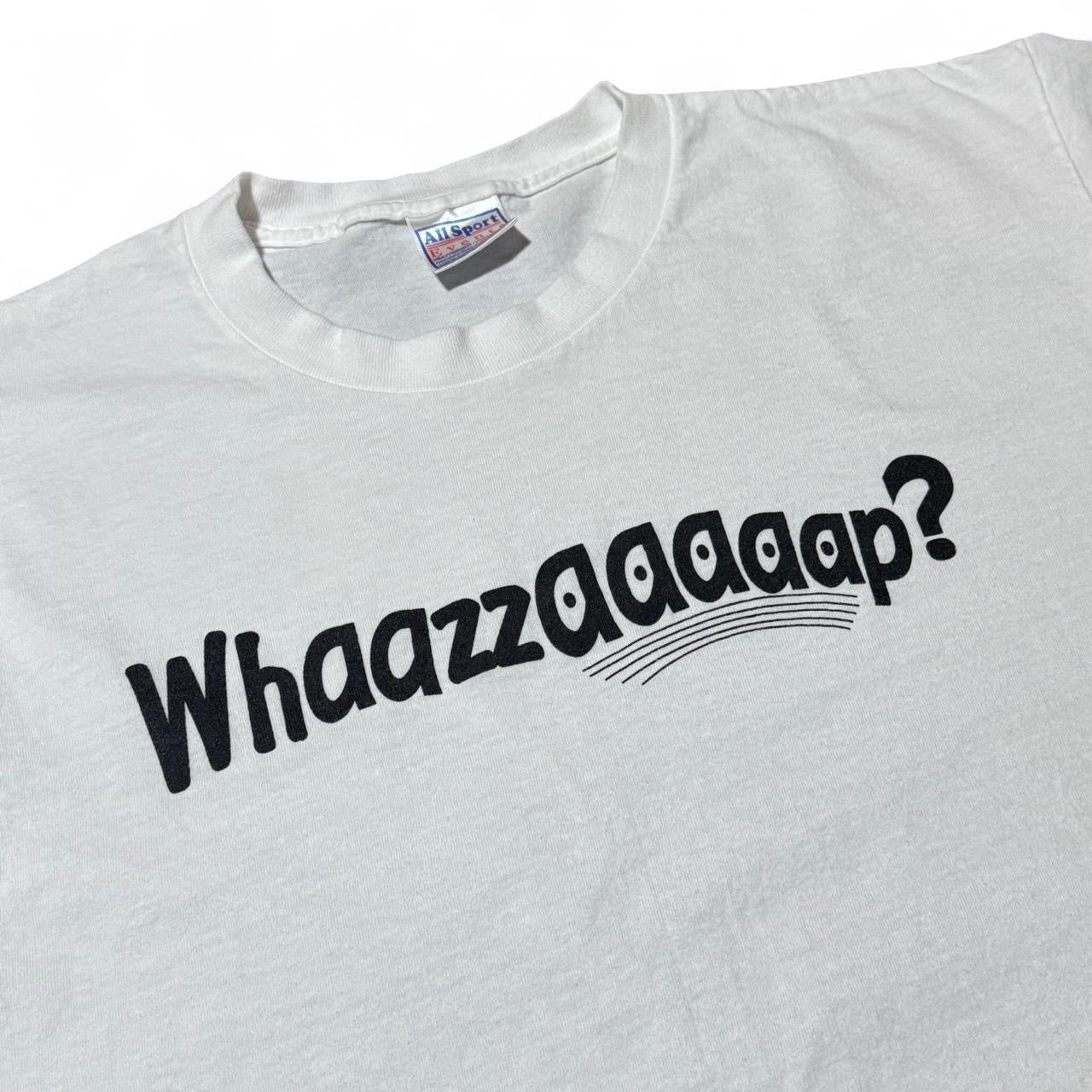 90s "Whazzzaaap?" Graphic Slogan Tee