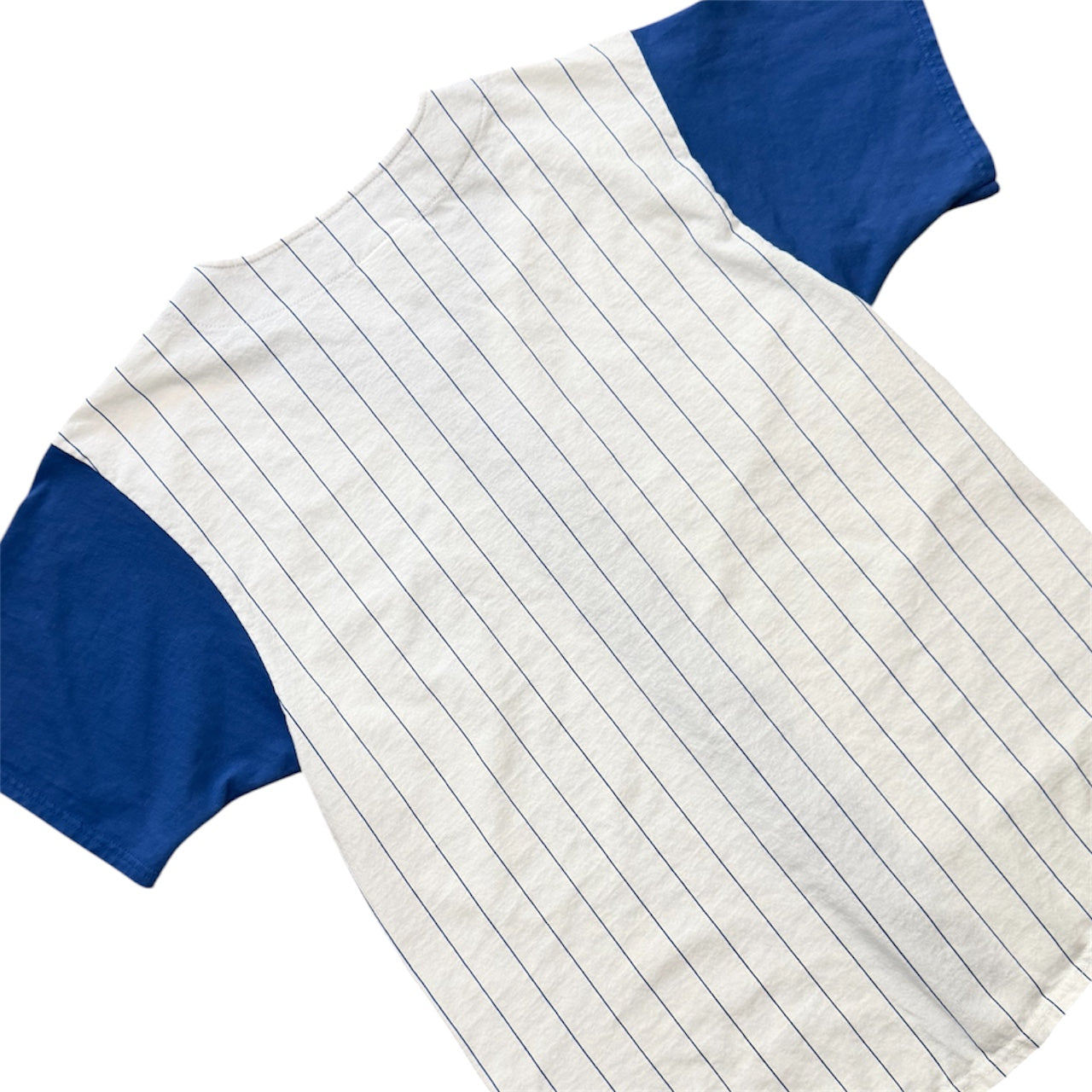 Vintage 90s Badger Sport Irish Baseball Blue White Pinstripe Jersey USA Large