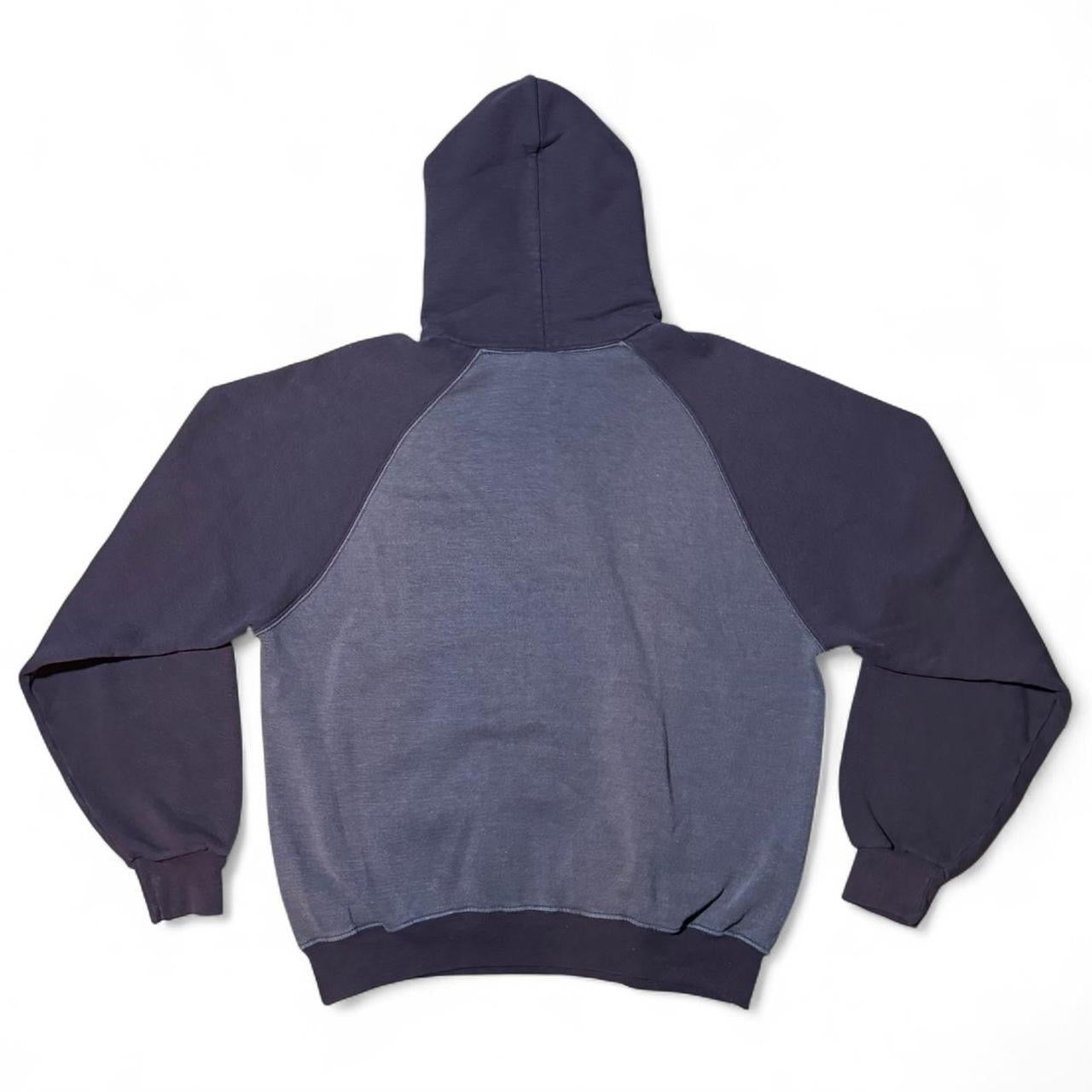 90s Burgundy/Maroon Russell Athletics Two Tone Hoodie