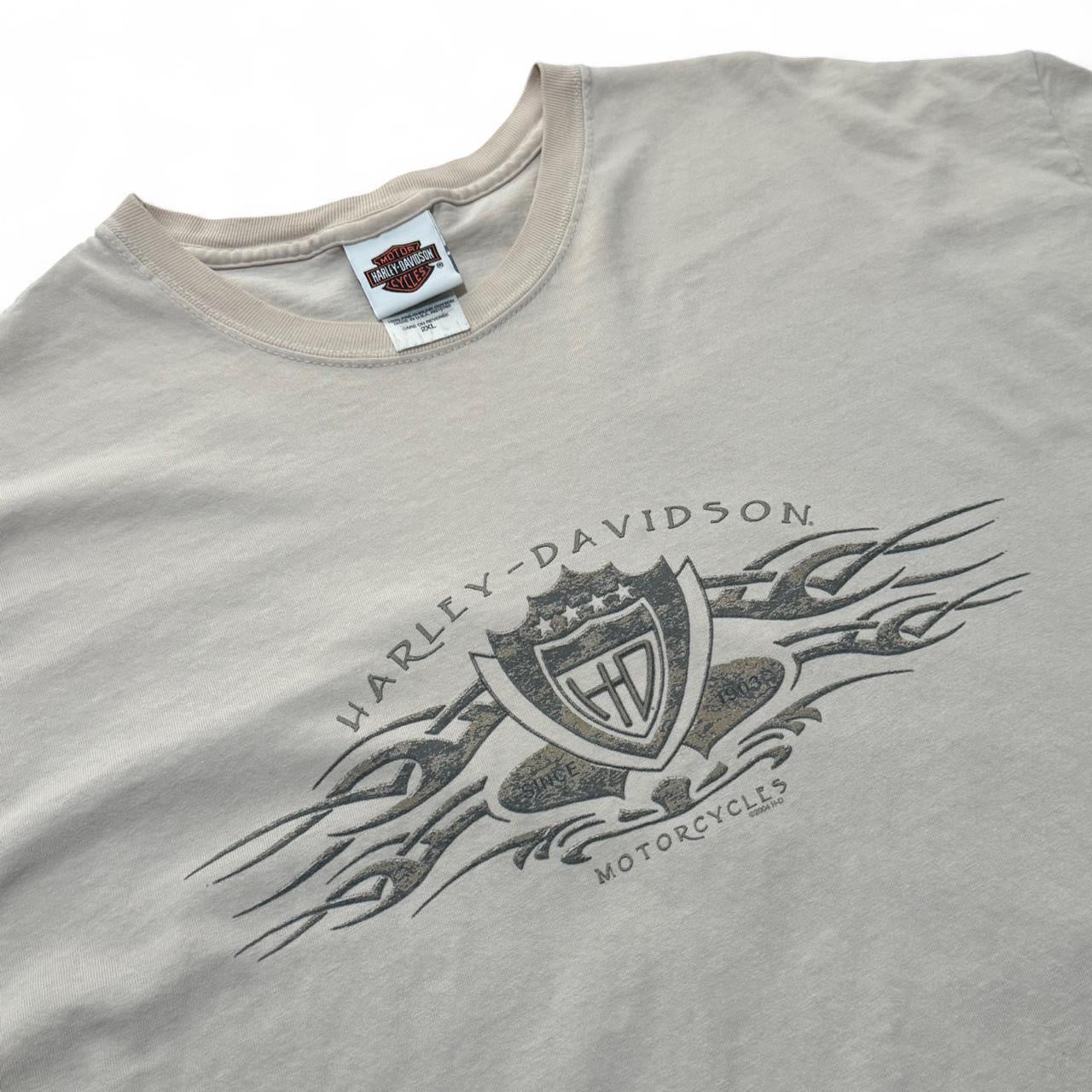 2004 Harley Davidson Tan Y2K Tribal Tee