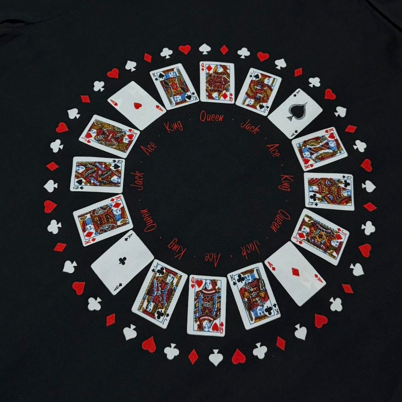 Y2K Poker Cards Gambling Casino Button Up Dress Shirt