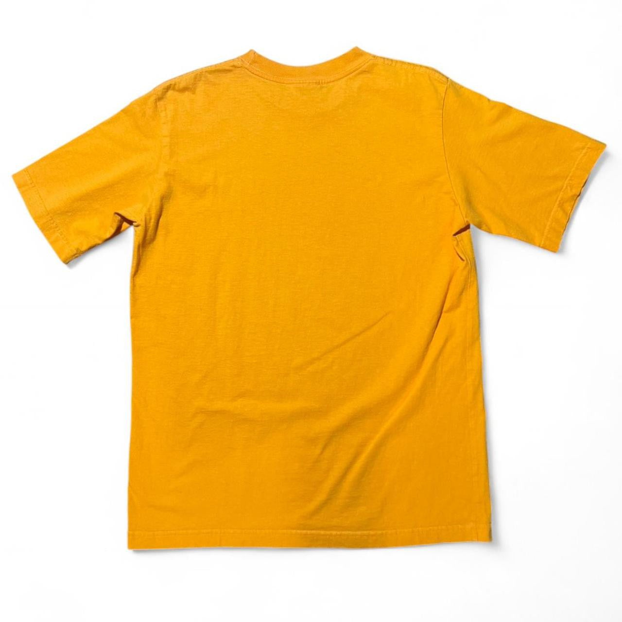 Mustard Yellow y2K Adidas Spellout Tee