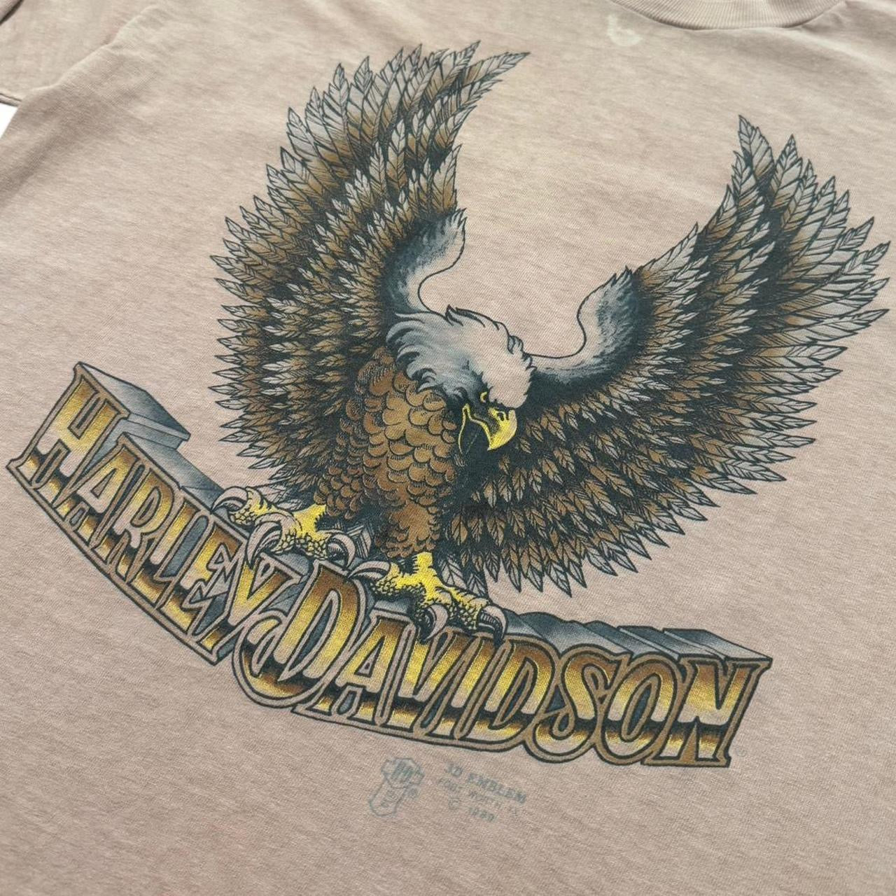 1989 Harley Davidson 3D Emblem Eagle Long Sleeve