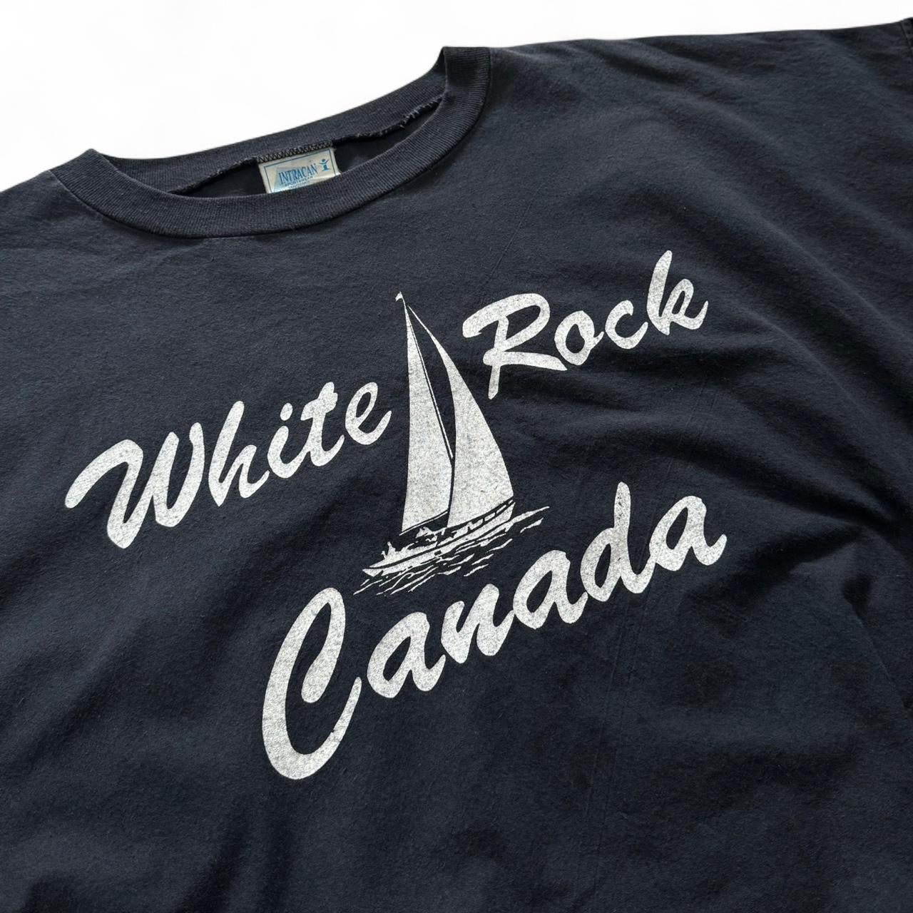 80s White Rock BC Lightweight Wind Breaker Crewneck