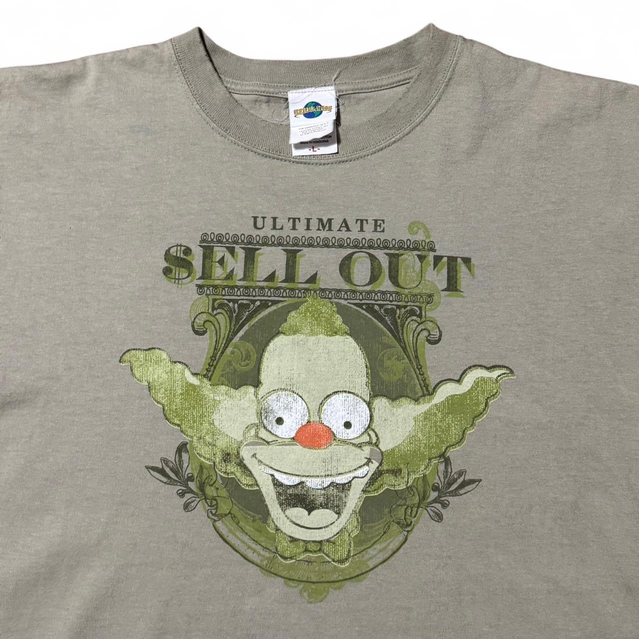 2000s The Simpsons Krusty The Clown Ultimate Sellout Tee