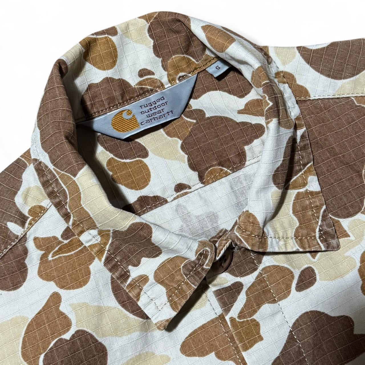 Carhartt Tan/Brown Camo Mission Button Up Shirt