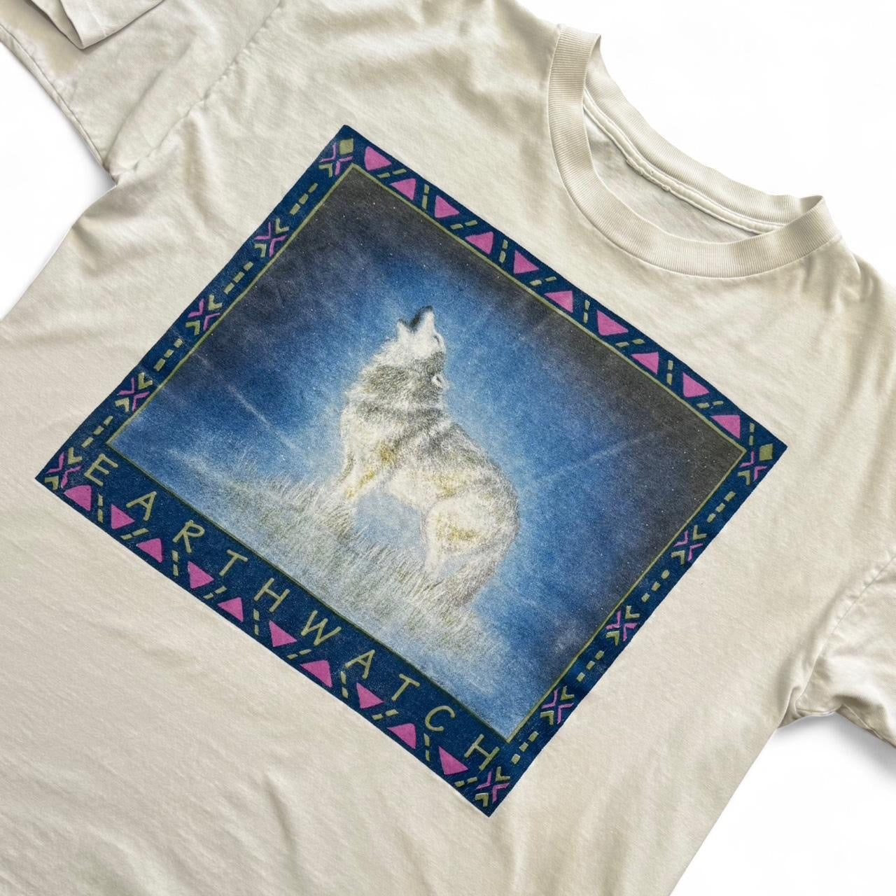 90s Earthwatch Wolf Acitivism Support Tee