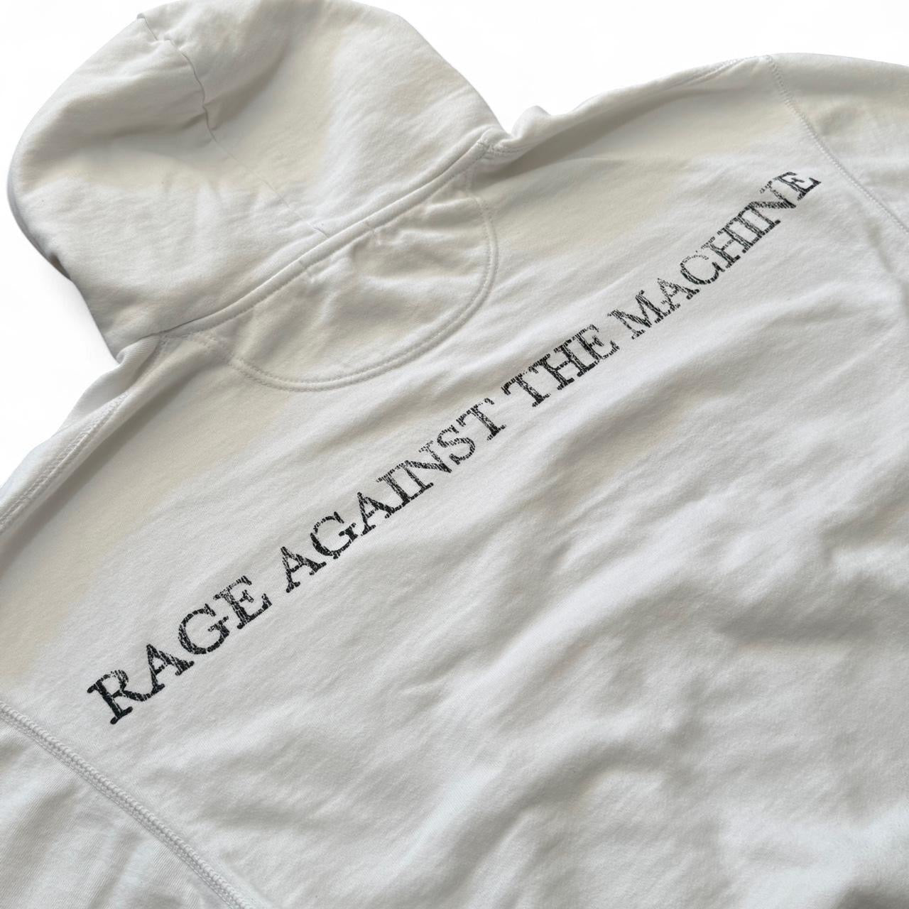 2018 Rage Against the Machine White Hoodie