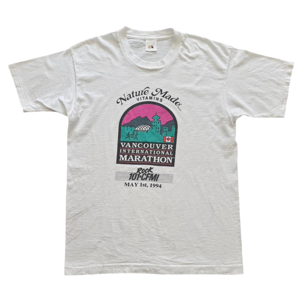 1994 Vancouver Marathon Rock 101 Radio Promo Running Tee