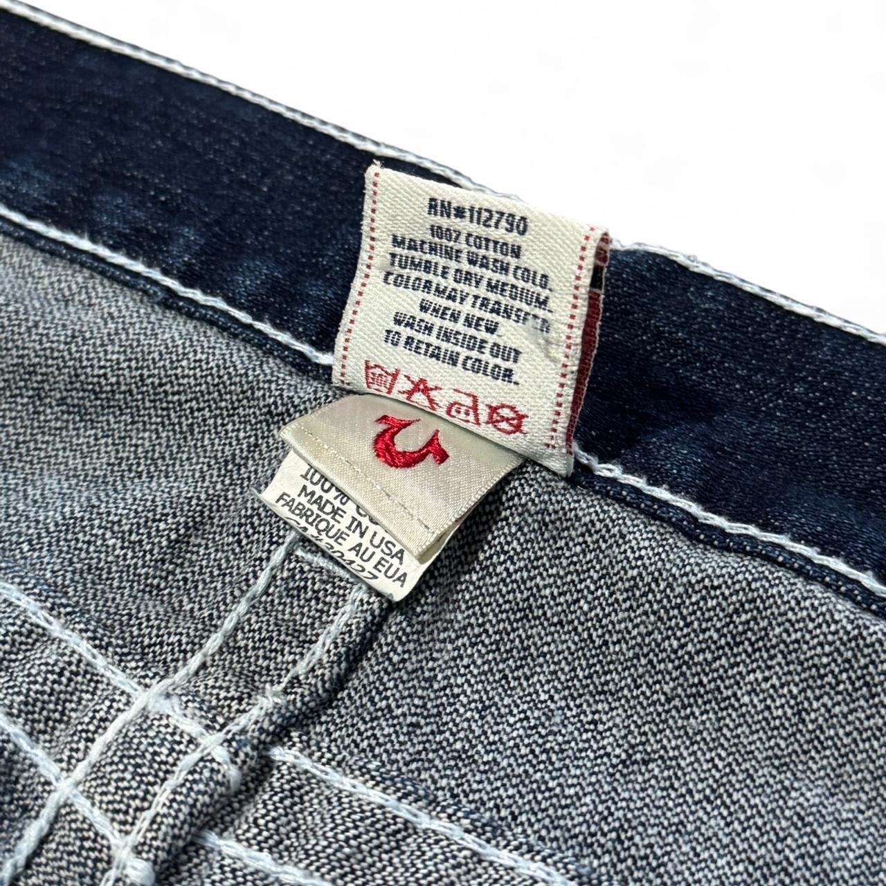Y2K True Religion Blue Wash Denim Flare Joey Super T Jeans
