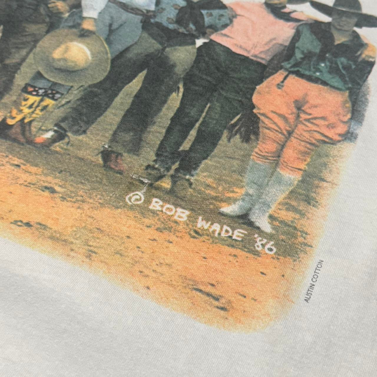 Luckenbach Texas Bob Wade ‘86 White Men Can’t Jump Cowgirls Shirt