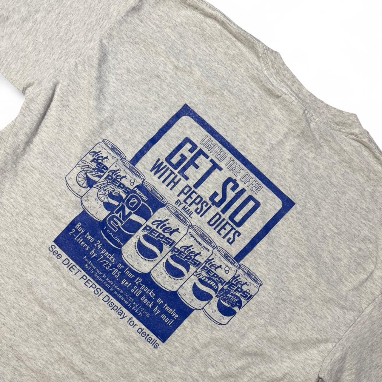 2005 Grey Diet Wars The Battle Is On Pepsi Pop Cola Promo Tee