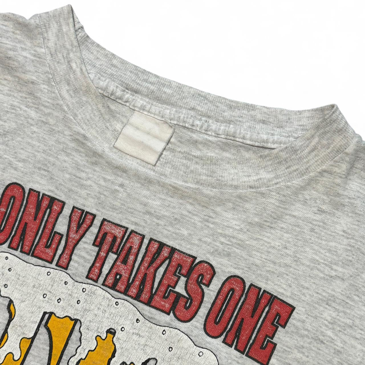 90s Beer Drinking Novelty Joke Tee