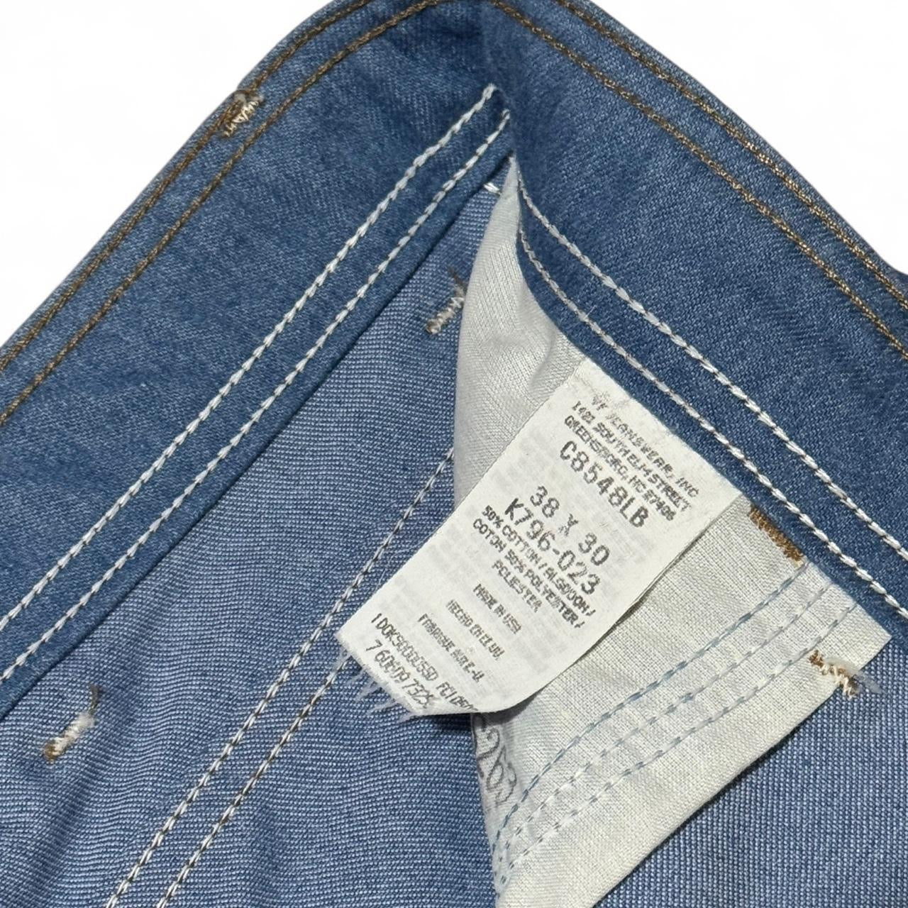 Wrangler Creased Retro Blue Wash Loose Trouser Pants