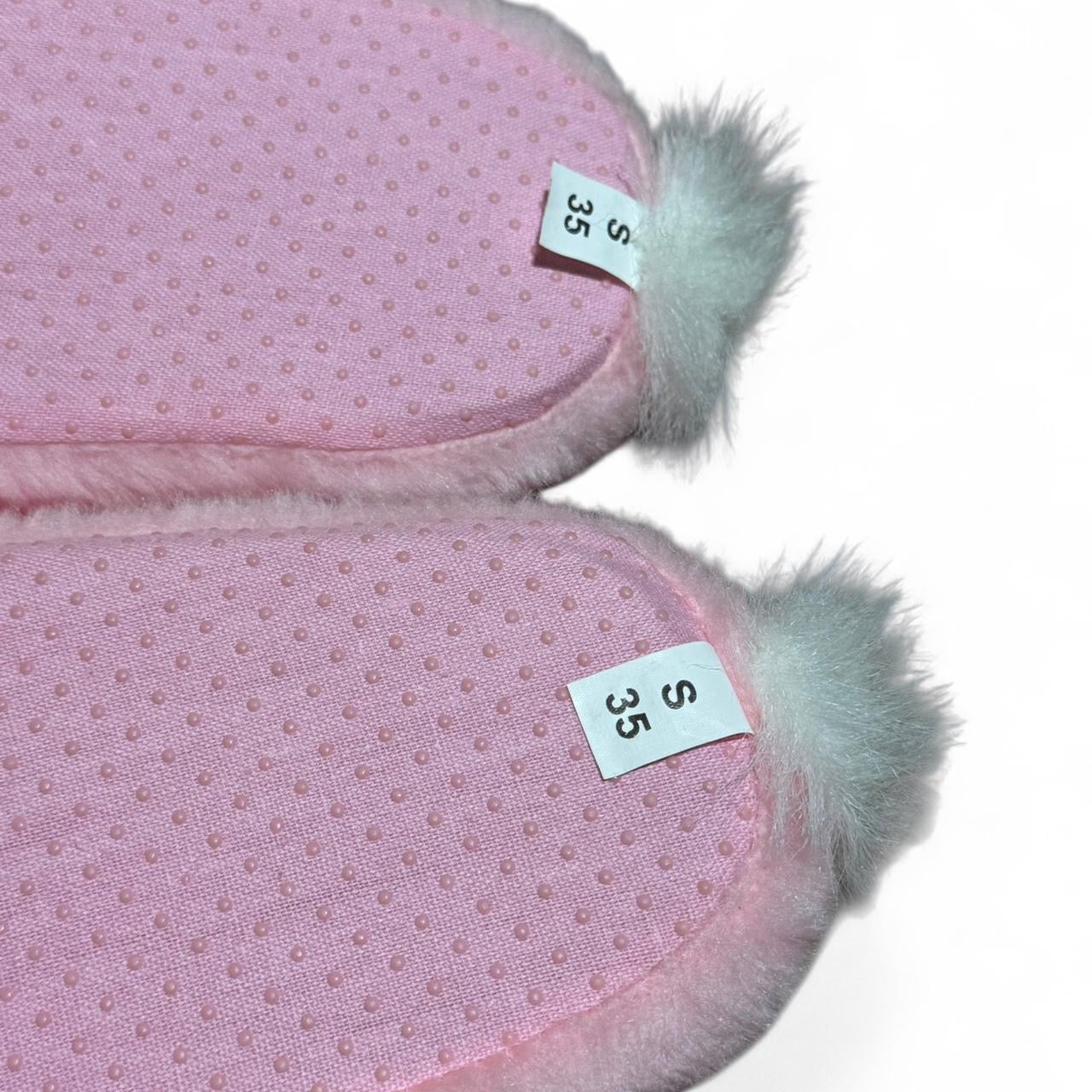 Y2K Pink Energizer Bunny Fluffy Slippers
