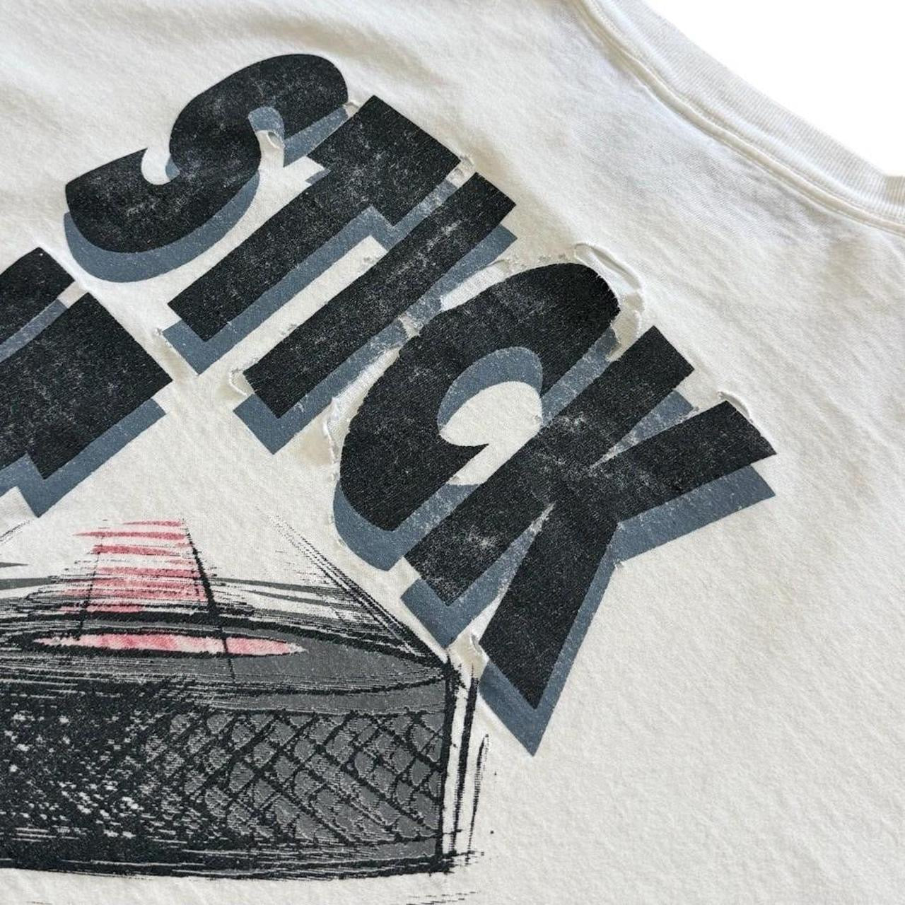 90s No Fear Stick It Hockey Puck Art Distressed Sports Graphic T-shirt