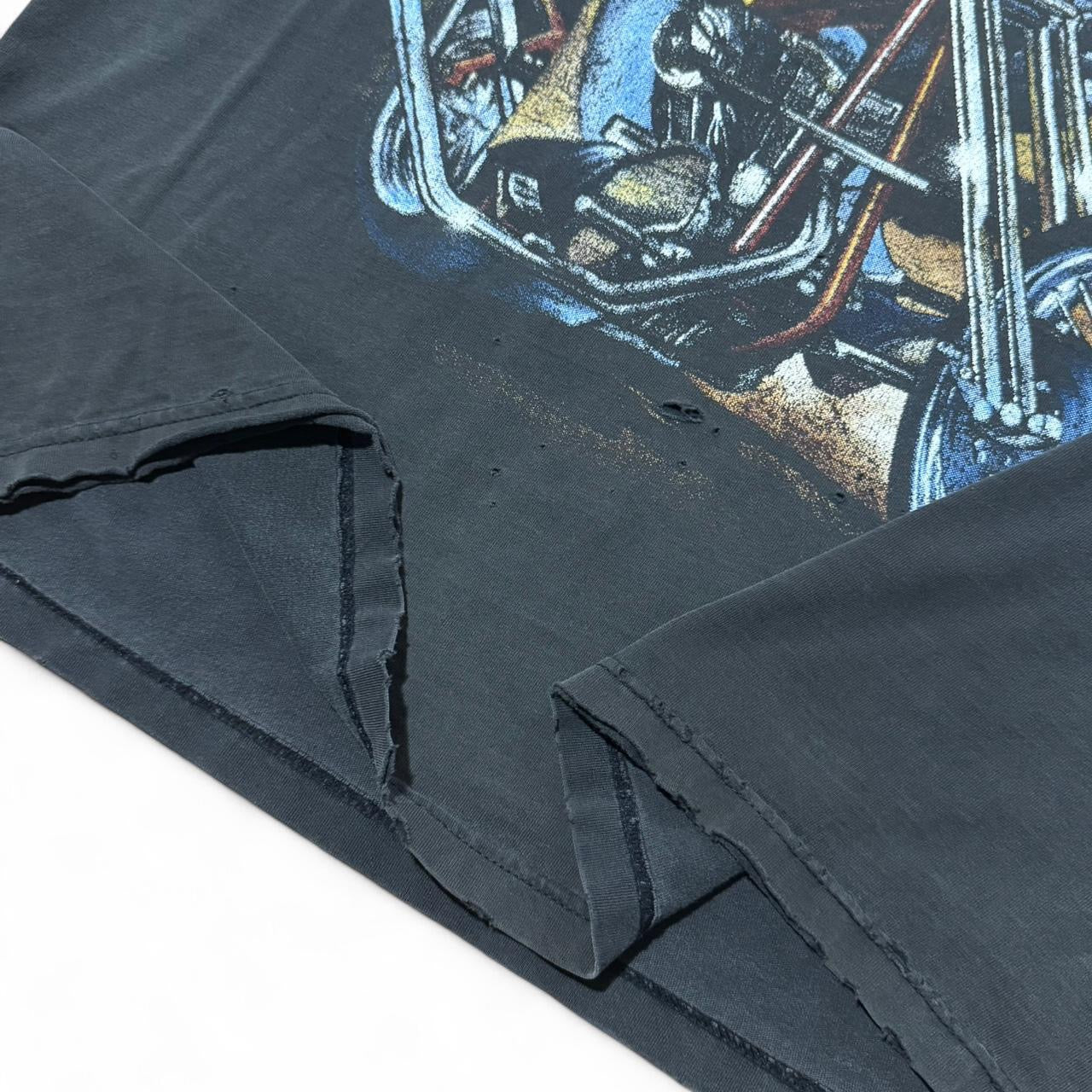 90s Faded & Distressed Shadow of the Wings Biker Tee