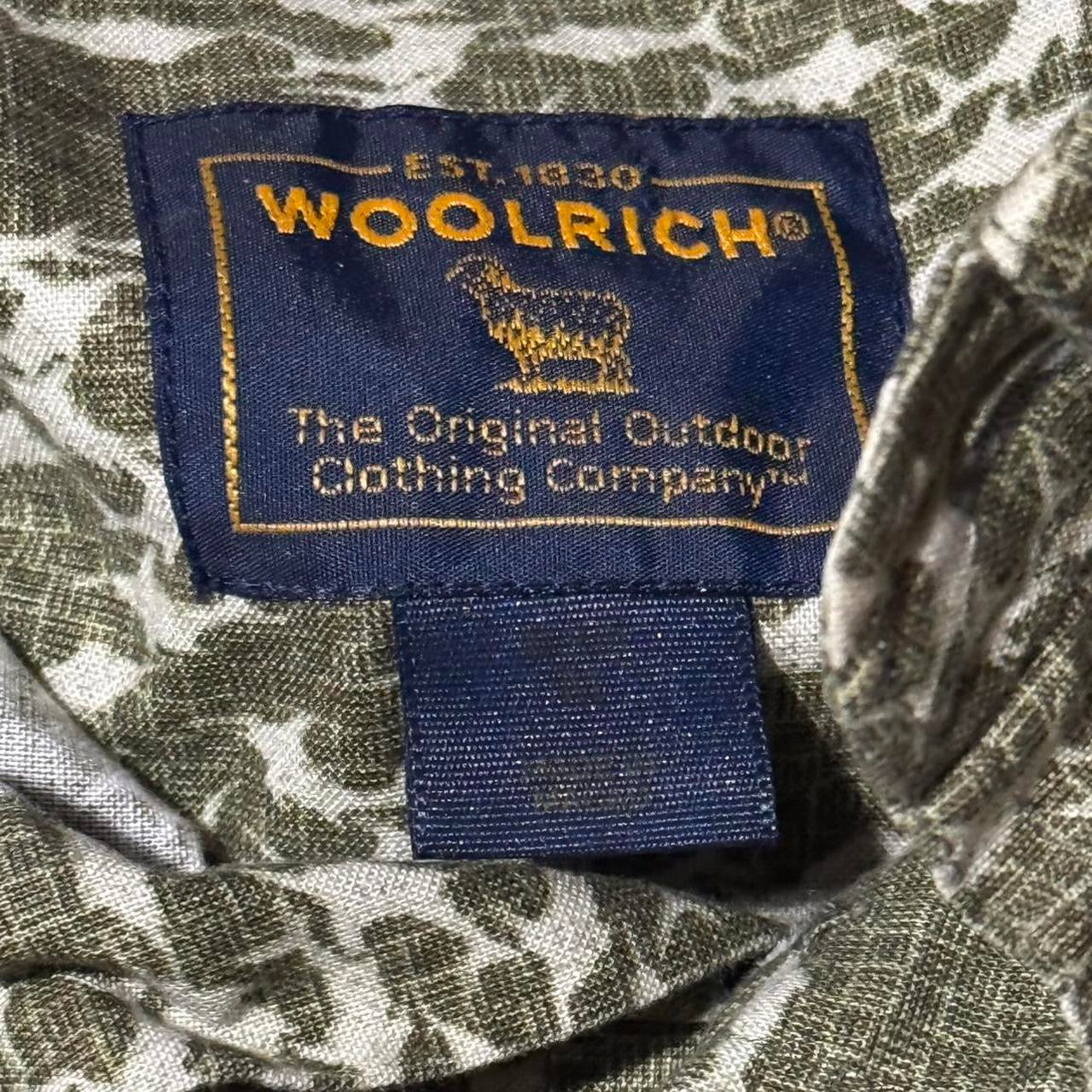 Woolrich Camo Print Button Up