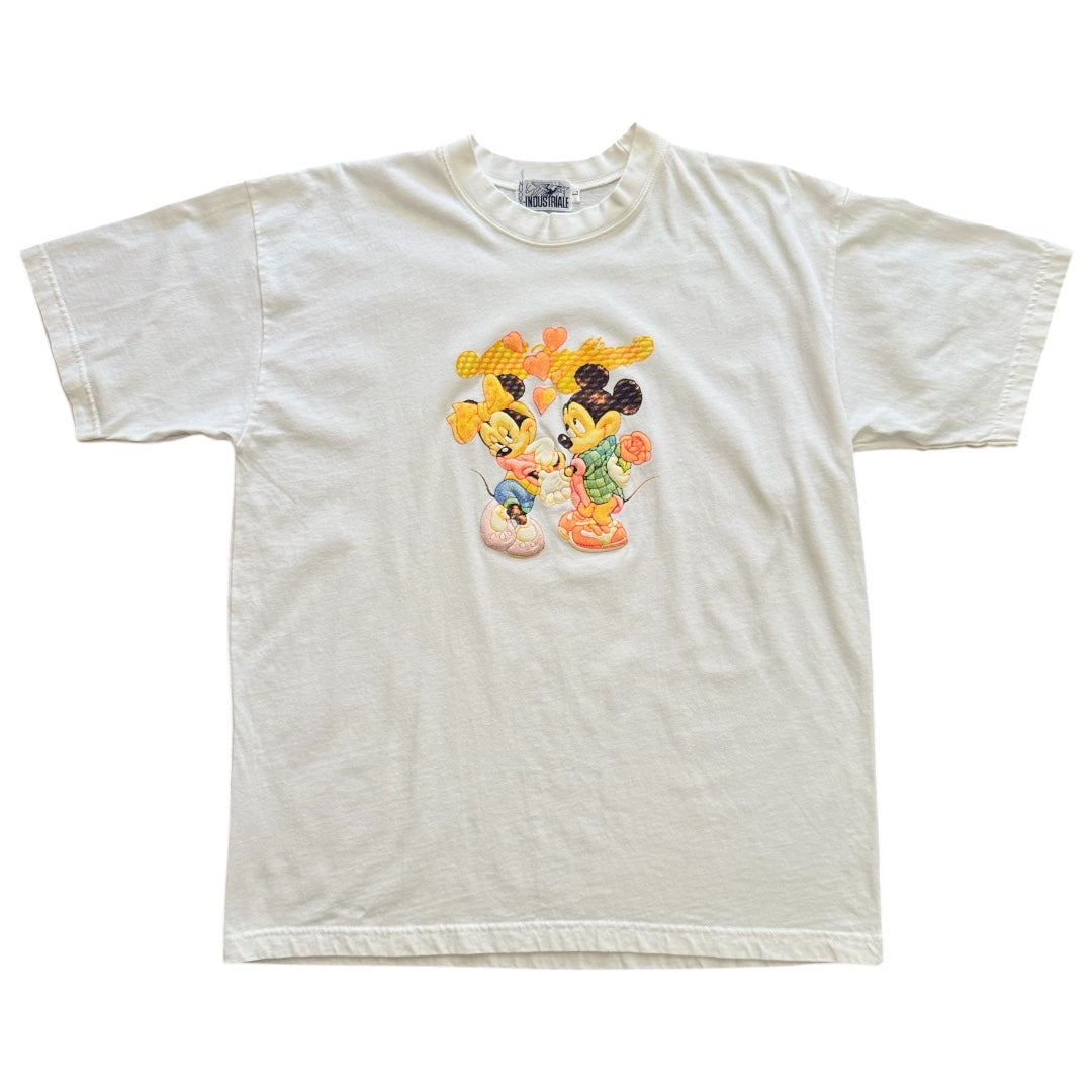 90s Puff Print Mickey & Minnie Tee