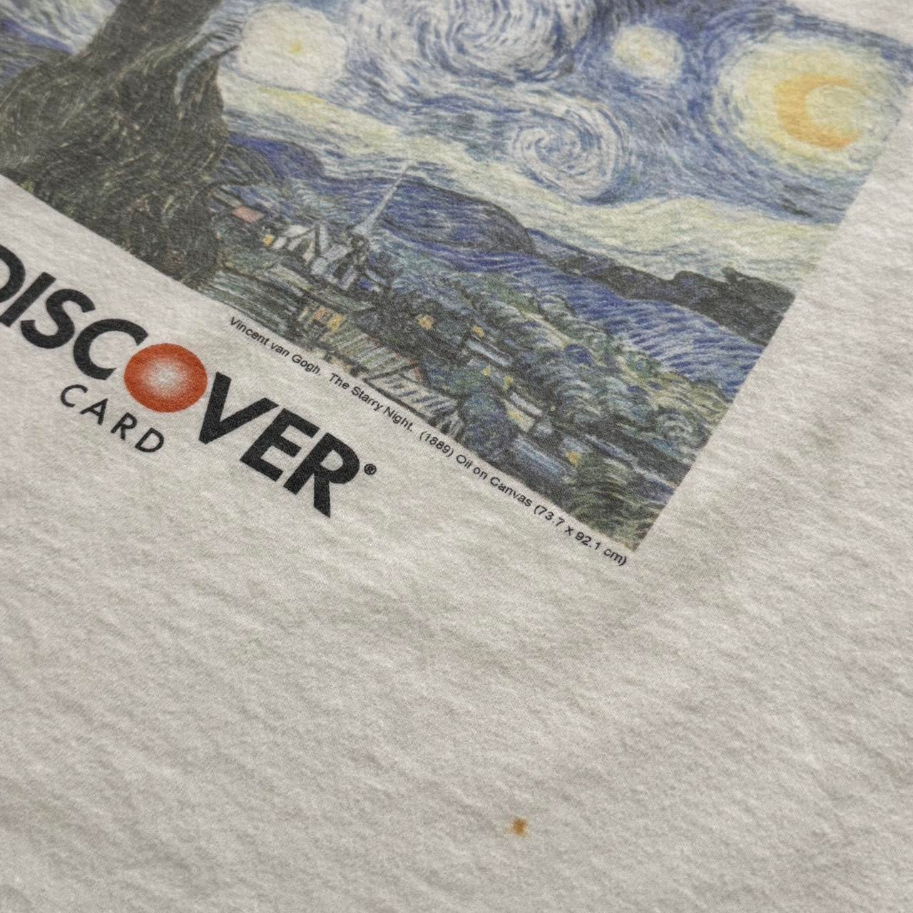 Y2K Vincent Van Gogh Discover Credit Card Promo Tee