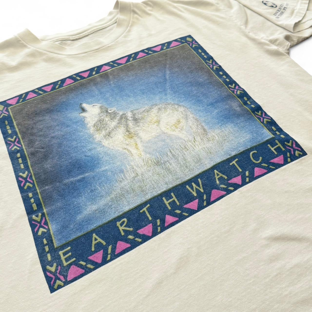 90s Earthwatch Wolf Acitivism Support Tee