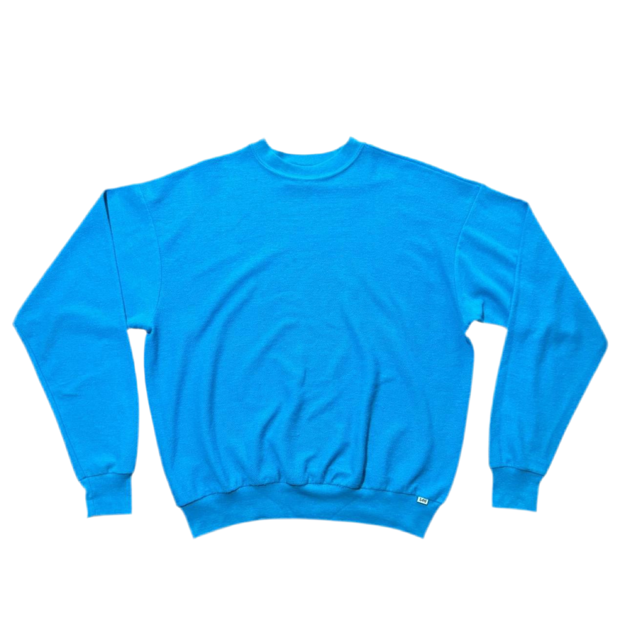 80s Lee Cotton Blend Teal Pullover Crewneck