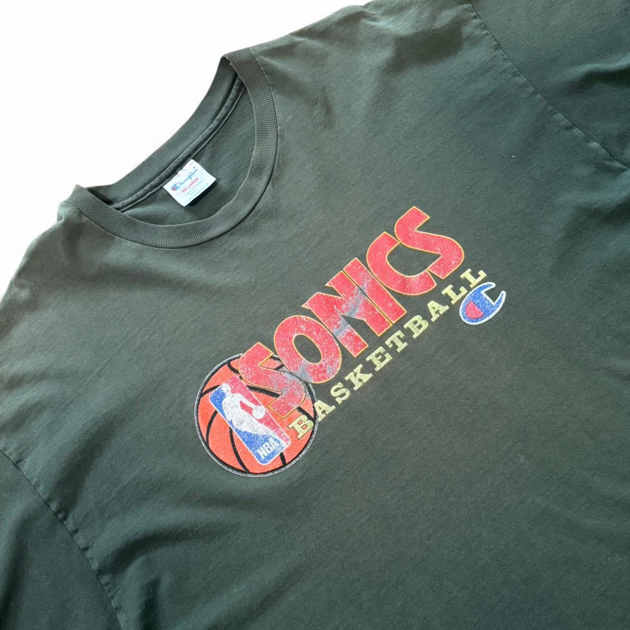 90s Seattle Sonics NBA Distressed Tee