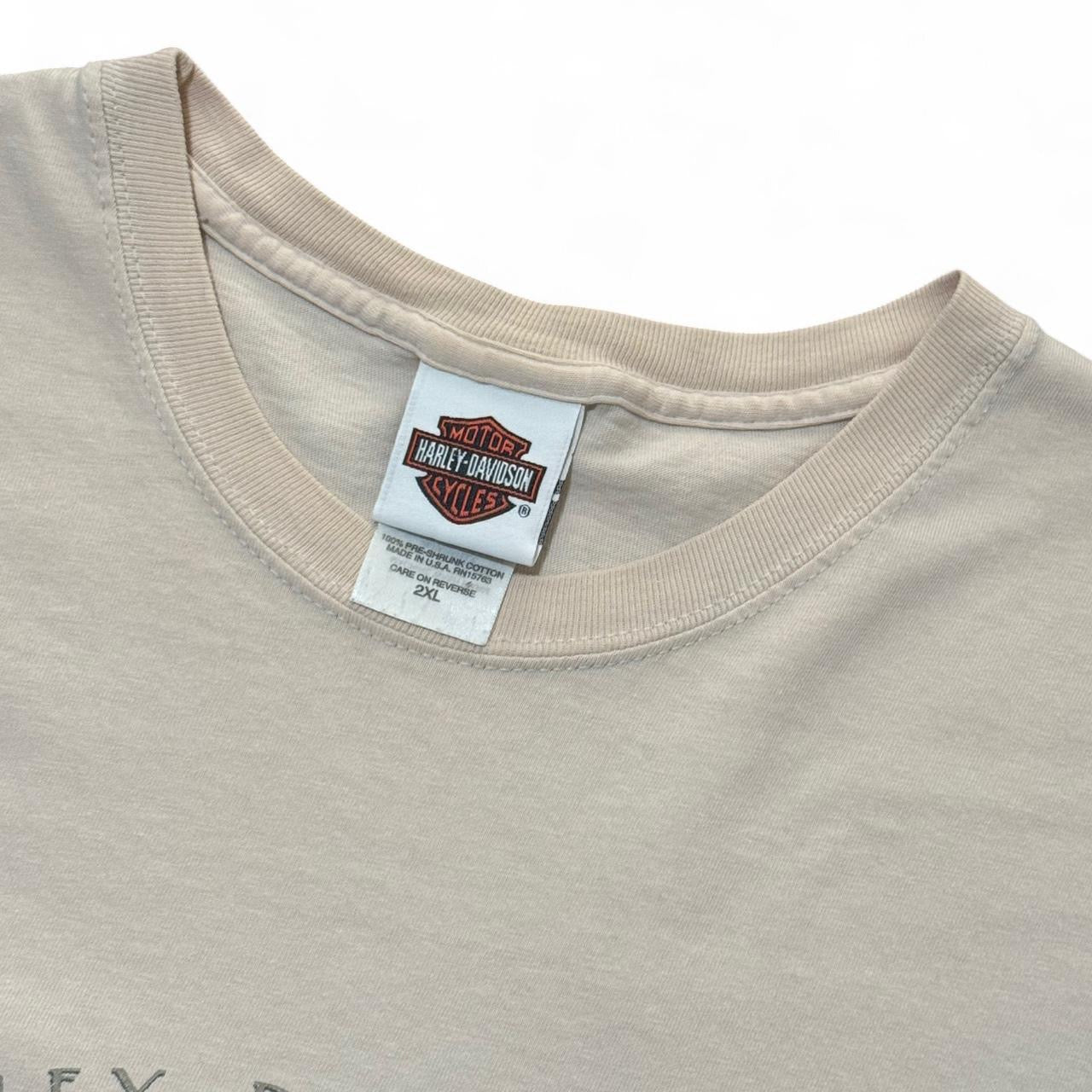 2004 Harley Davidson Tan Y2K Tribal Tee