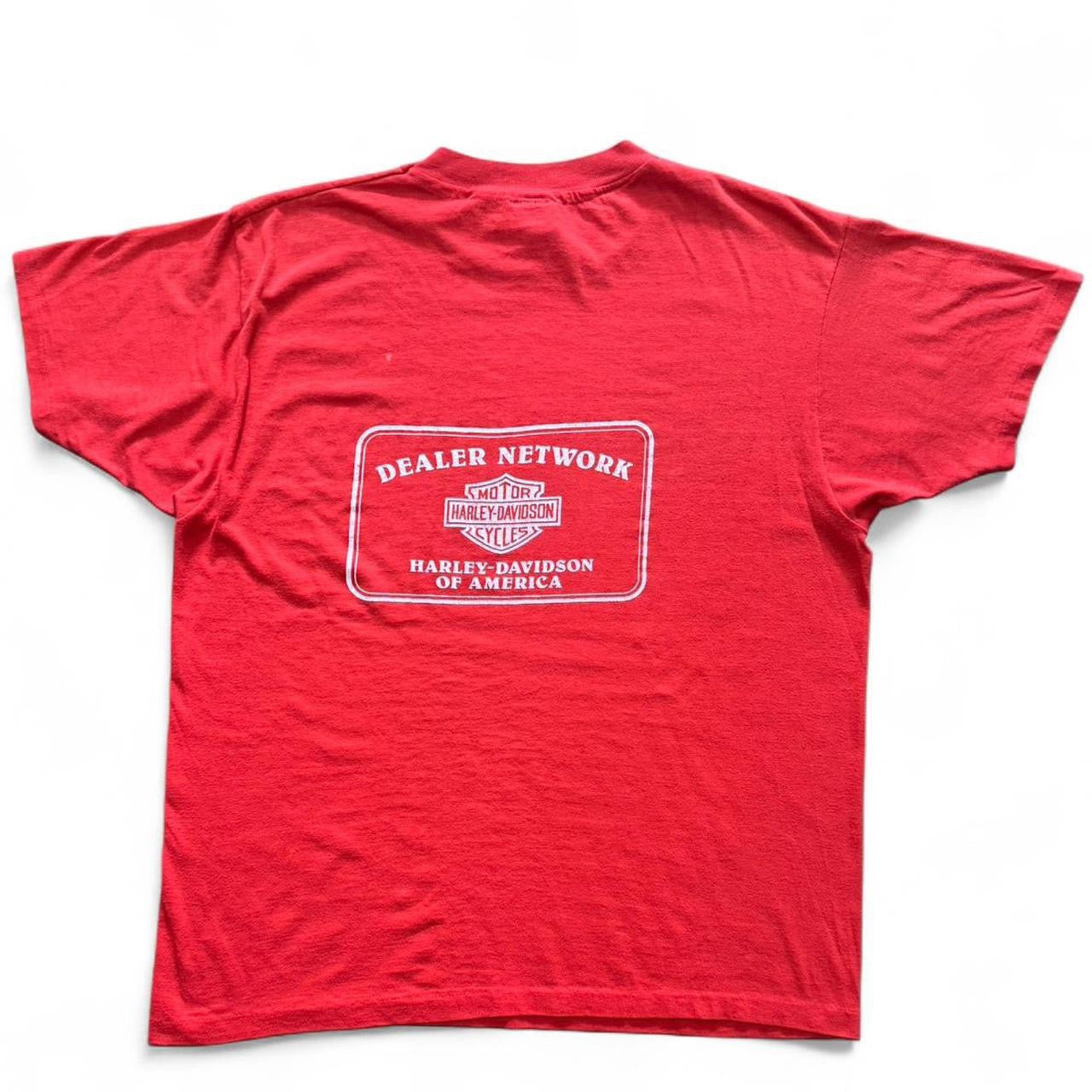 1980s Harley Davidson Motorcycle Dealers Network "I Make the Eagle Fly" Tee
