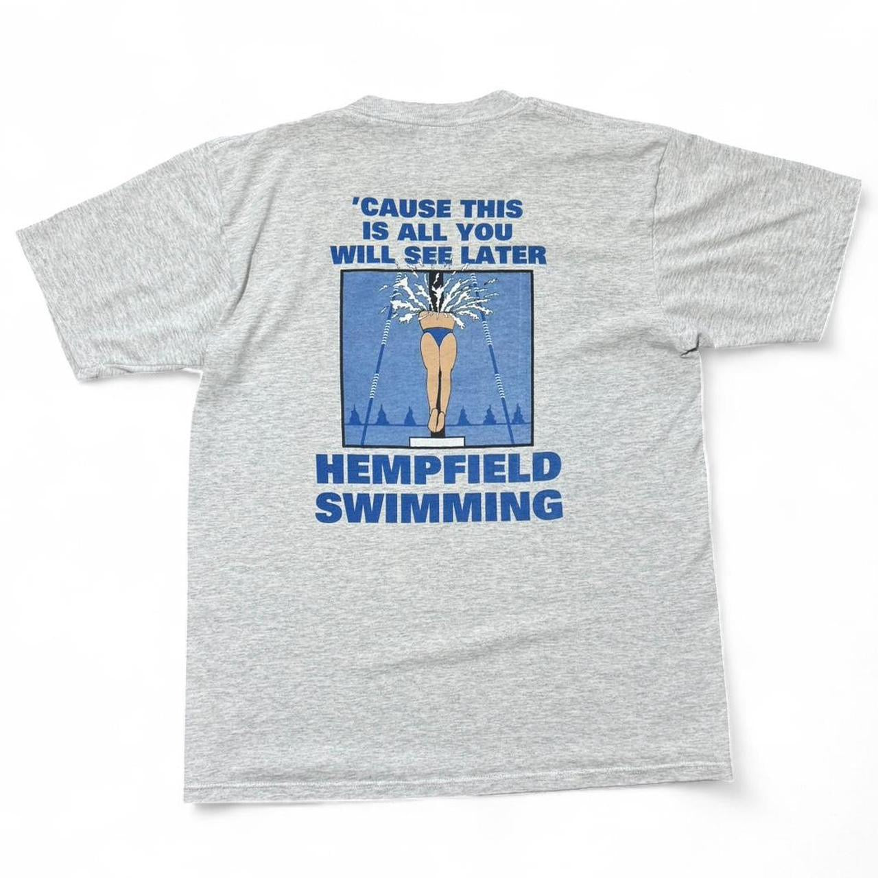 90s Hempfield Novelty Funny Double-sided Swimming Tee