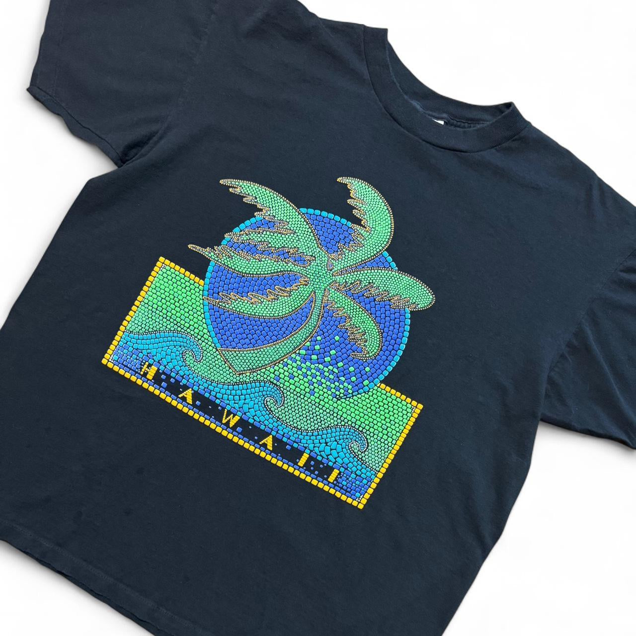 90s Puff Print Hawaii Palm Tree Tee