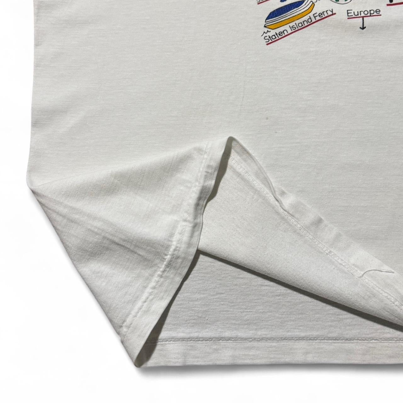 90s New York Cartoon Trade Centre Graphic Tee