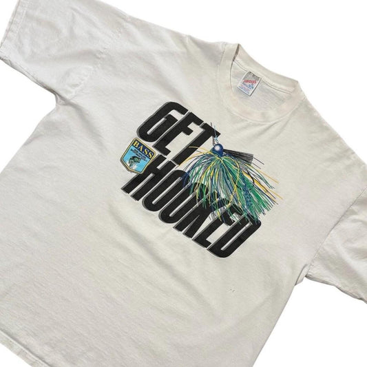 90s Get Hooked Bass Fishing Nature Wilderness Outdoors Graphic T-shirt