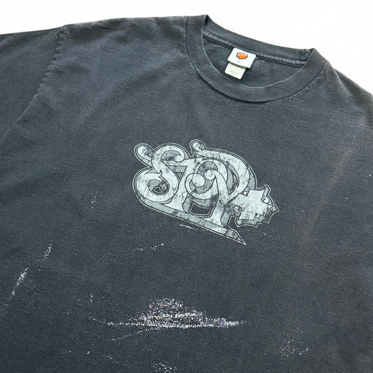 90s Distressed Spy Eyewear Glasses Logo Tee