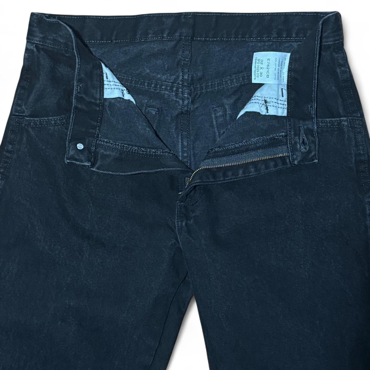 90s Black Rustler Denim Straight Leg Jeans
