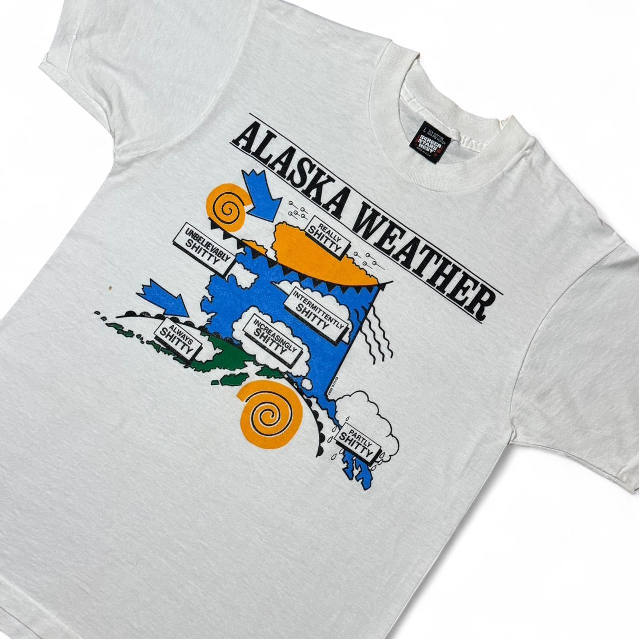 90s Alaska Shitty Weather Forecast Joke Tee