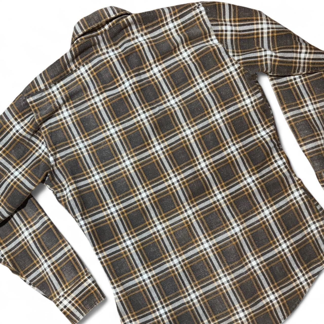 70s Wrangler Plaid Flannel Button Up