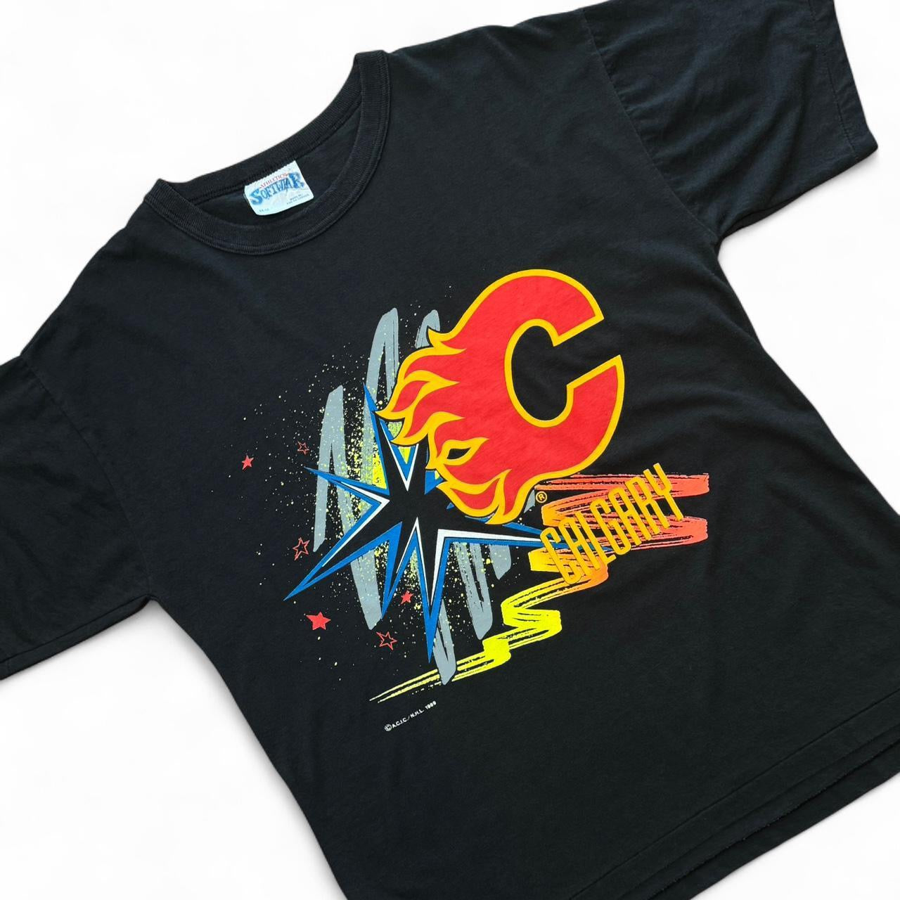 1989 Calgary Flames NHL Hockey Tee