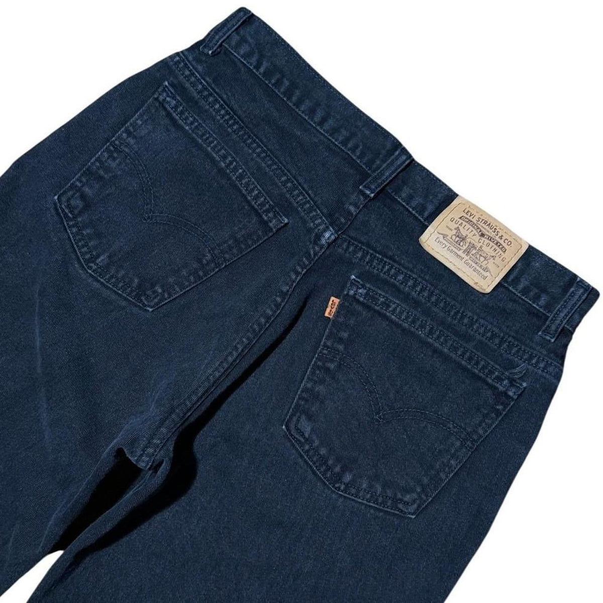 90s Levis 506 Orange Tab Standard Straight Leg Fit Black Denim Jeans