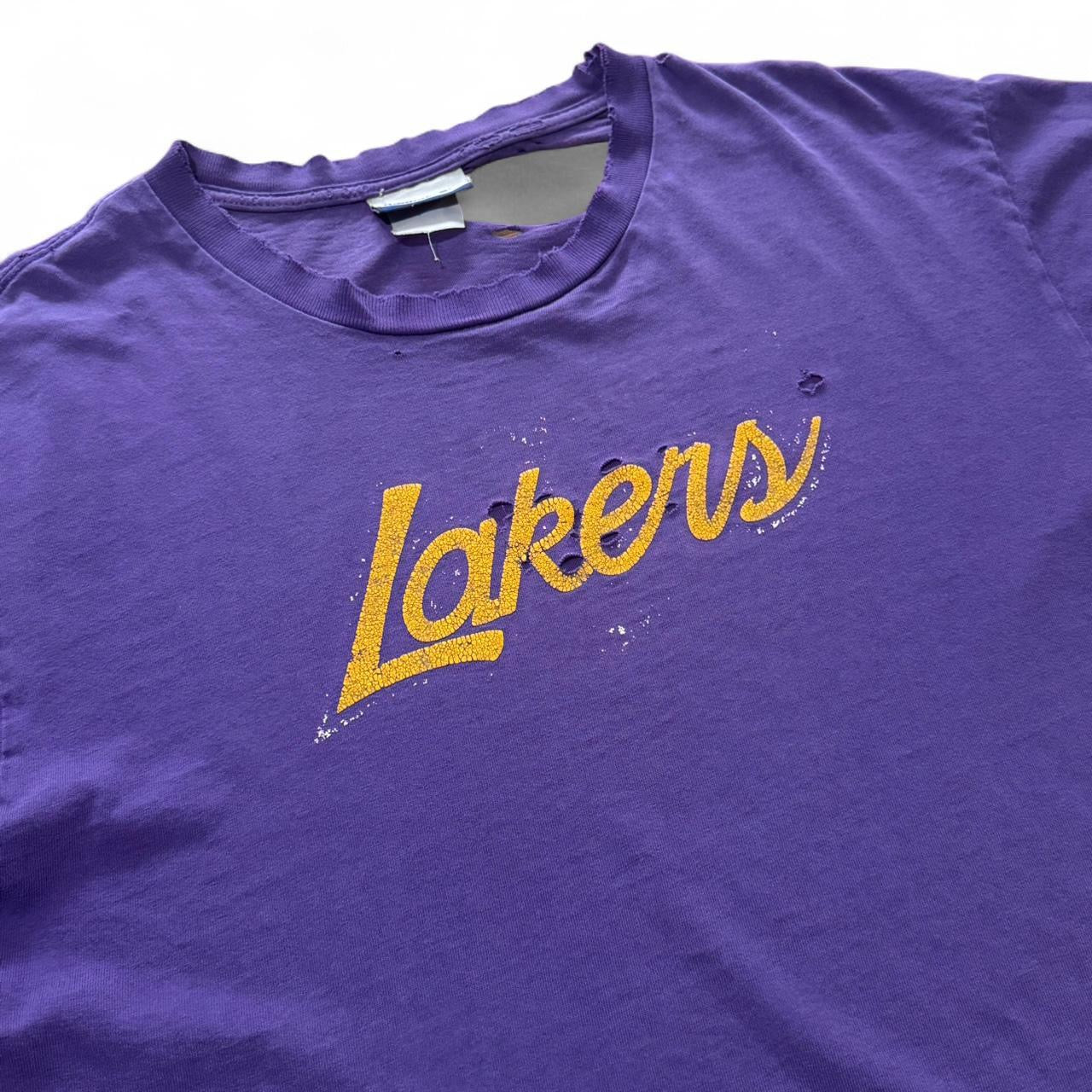 90s Thrashed Lakers NBA Basketball Tee