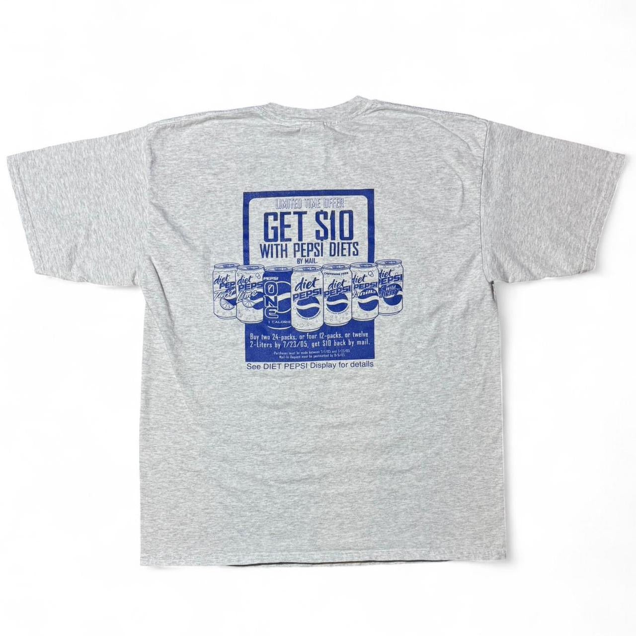 2005 Grey Diet Wars The Battle Is On Pepsi Pop Cola Promo Tee