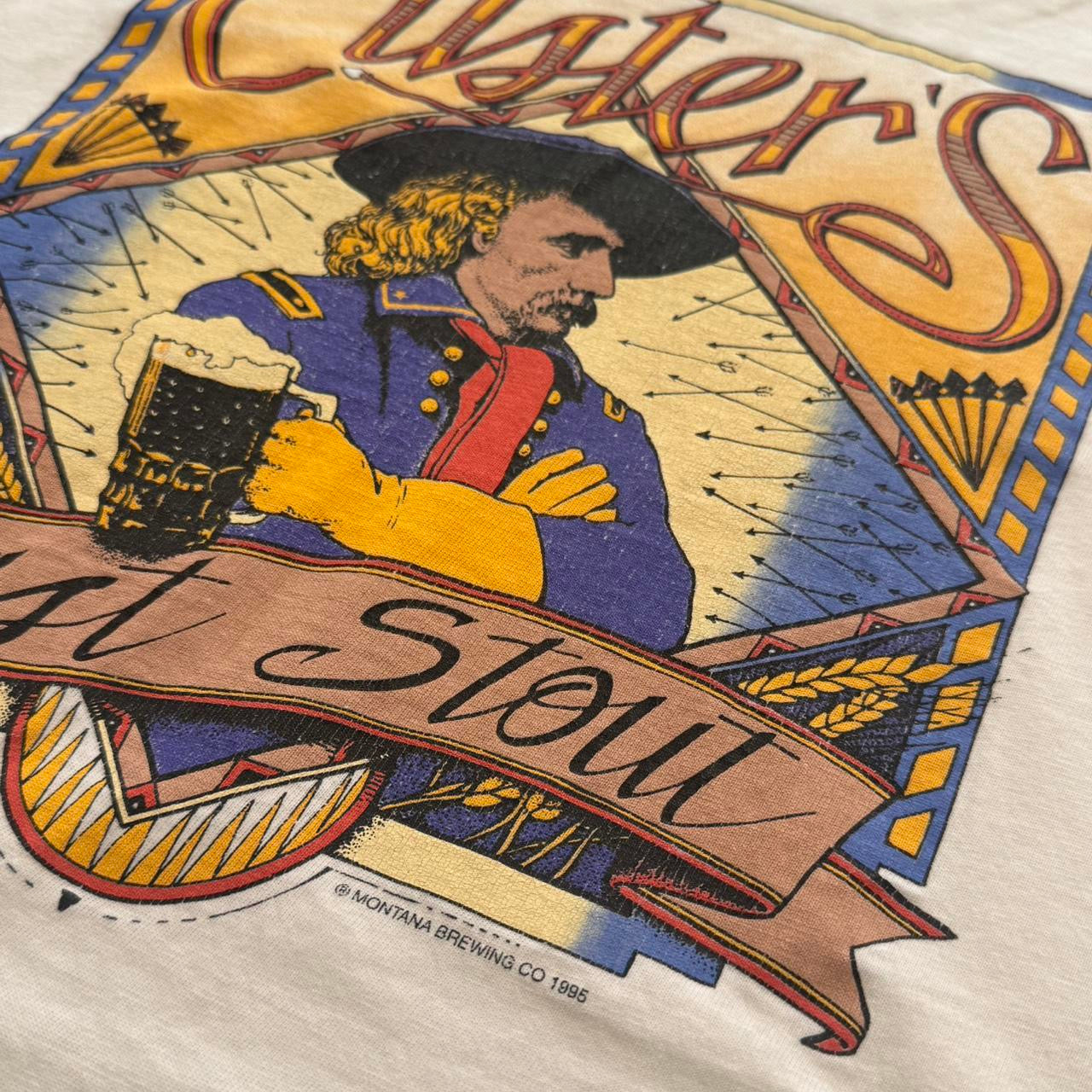1995 Montana Brewing Co Custers Last Stout Beer Tee