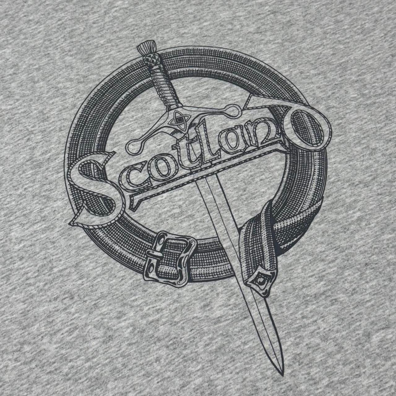 90s Grey Scotland Emblem Graphic Tee