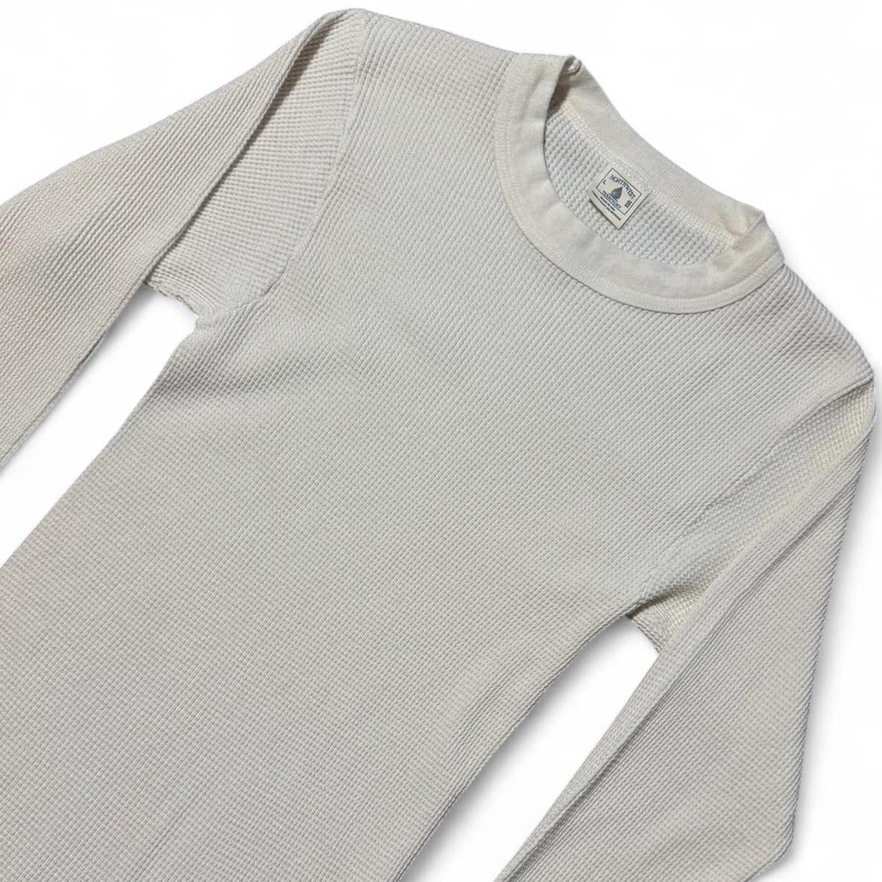 1970s Off White Cream/Beige Thermal Shirt