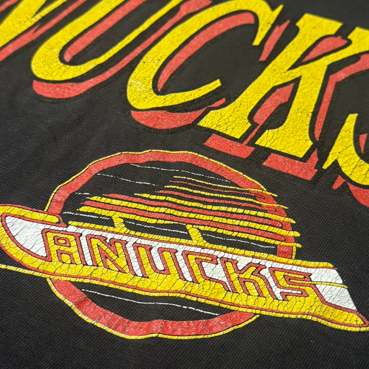90s Vancouver Canucks Classic Logo NHL Hockey Tee