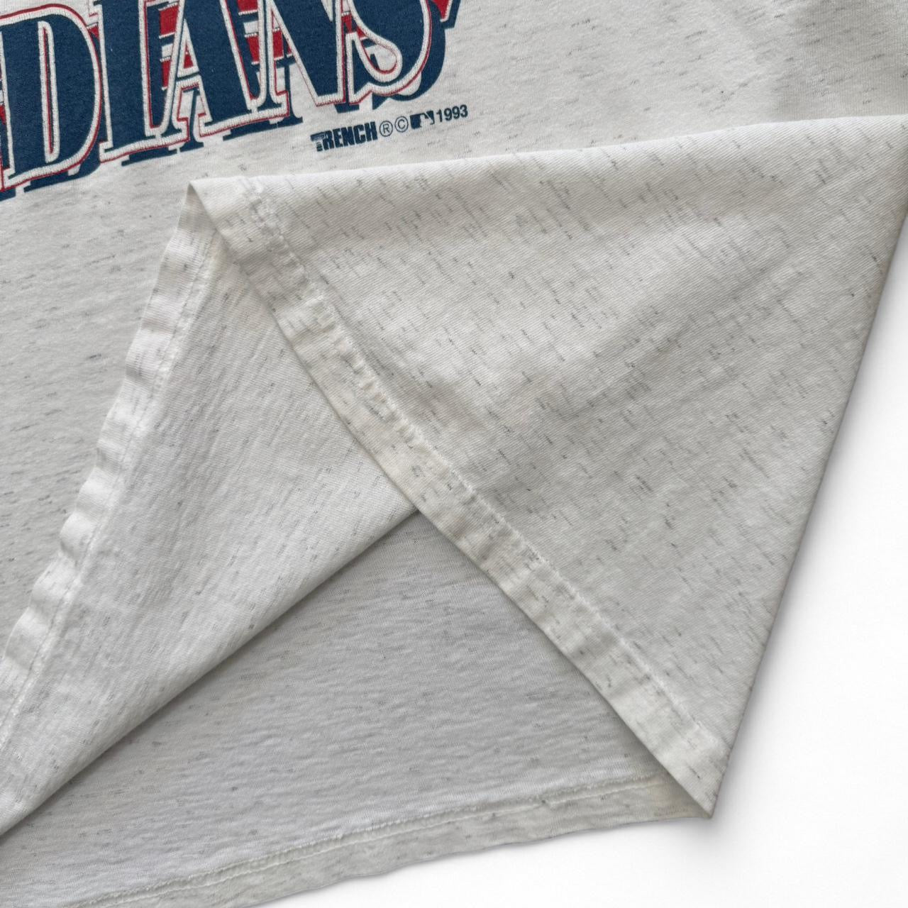1993 Cleveland Indians MLB Baseball Heather Grey Triblend Tee