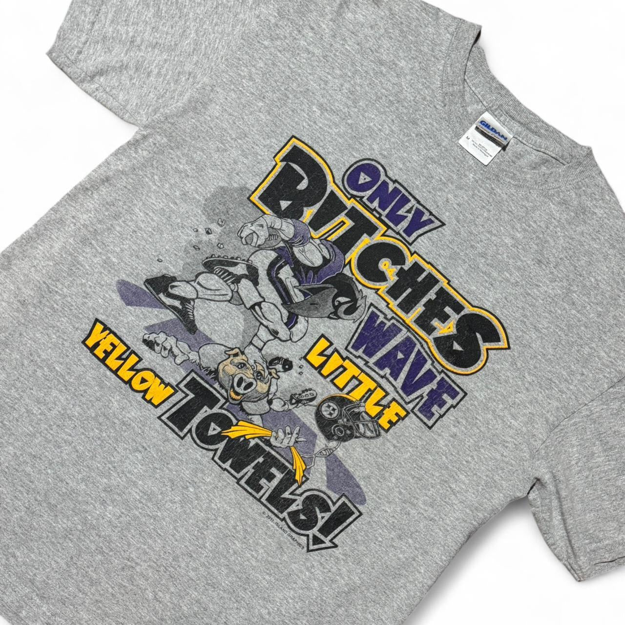 2011 Baltimore Ravens VS Pittsburgh Steelers NFL Football Vulgar Tee
