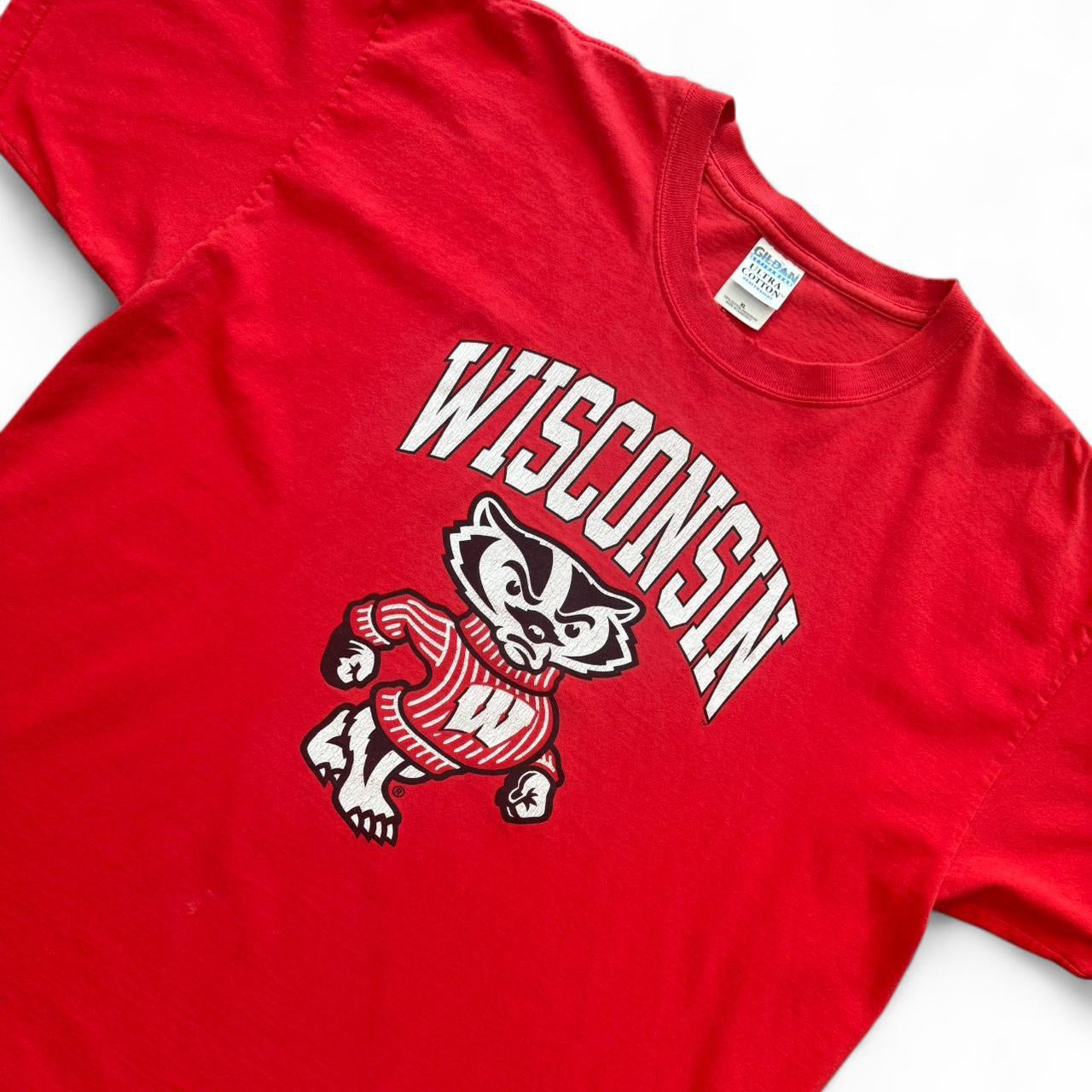 Y2K Wisconsin Badgers Red NCAA Football